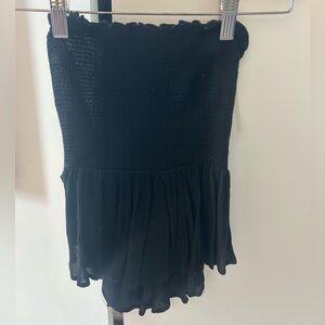 ILLA ILLA Black Smocked Tube Top